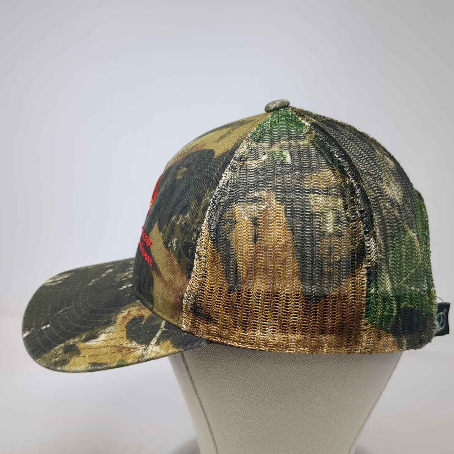 Port Authority Baseball Cap Green Brown Camo OSFM Sika Repair Mortars Mesh Hat