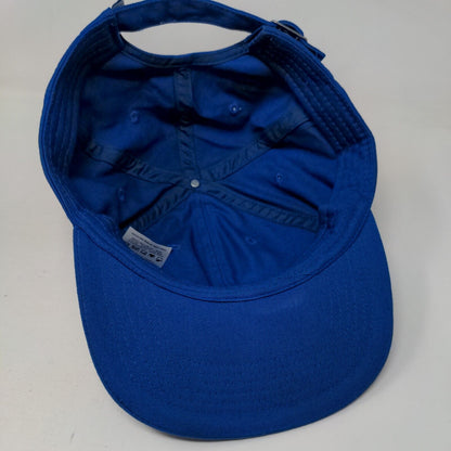 4Ocean Patch Slideback Hat Blue OSFM Adjustable 6 Panel Vent Holes