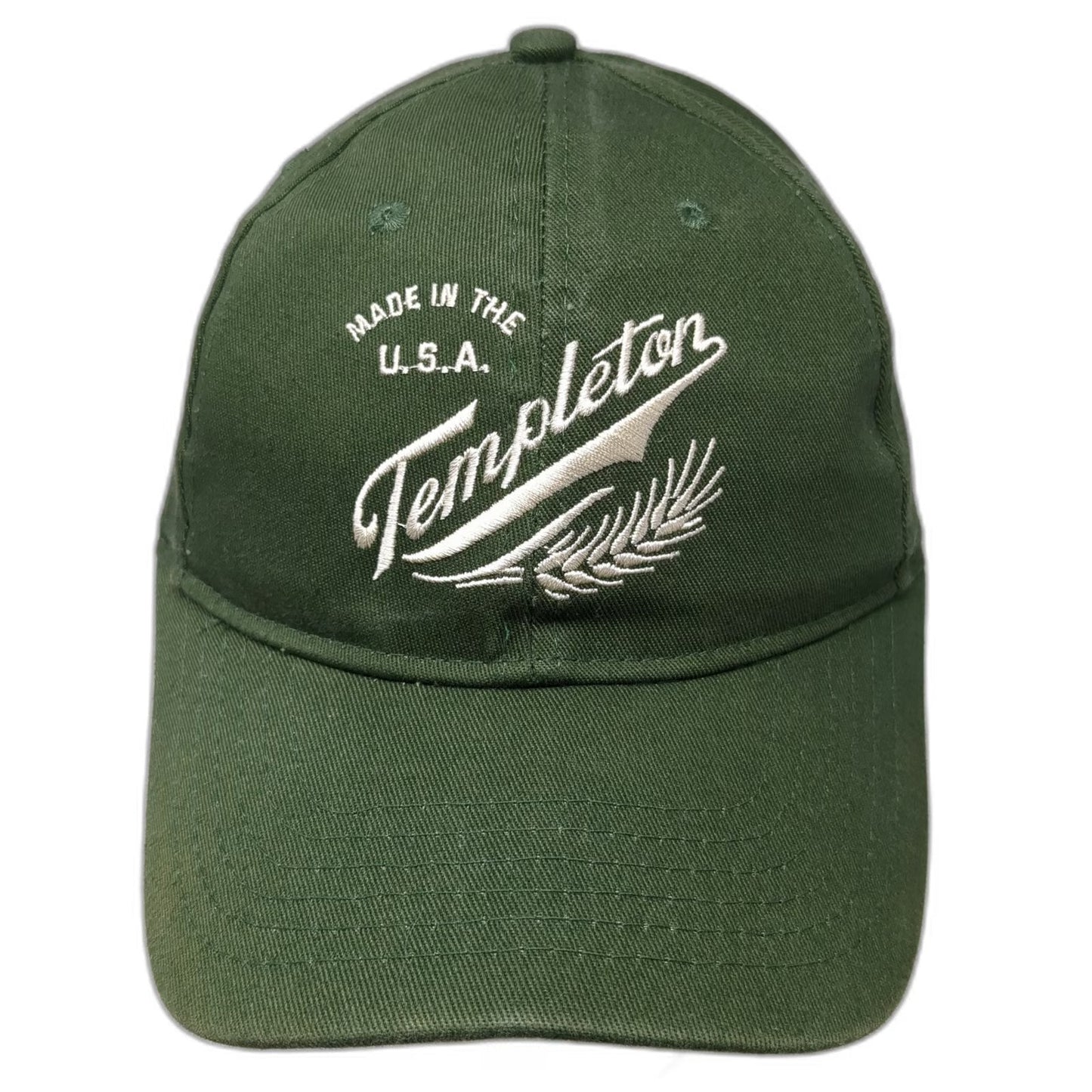 Templeton Made in USA Baseball Cap Green One Size Hat Slideback Embroidered