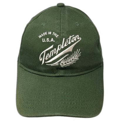 Templeton Made in USA Baseball Cap Green One Size Hat Slideback Embroidered