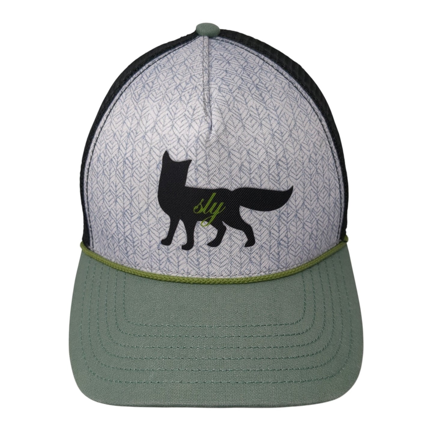Sly Fox Snapback Mesh Back Rope Trucker Hat Multi One Size Colorblock