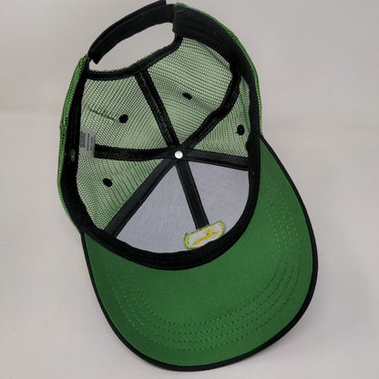 John Deere Strapback Mesh Back Trucker Hat Multicolor OSFM Embroidered