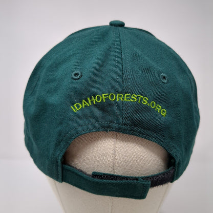 Idaho Forest Trees Strapback Hat Green OSFA Embroidered Richardson