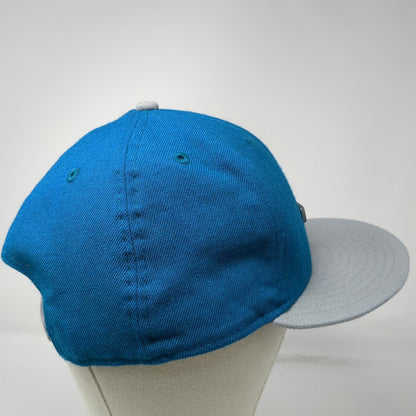 Oakley Snapback Blue Gray Hat One Size Wool 9FIFTY Metal Icon Logo New Era