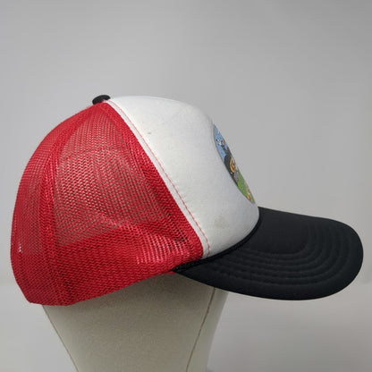 Otto Radio Boise KRBX Trucker Hat One Size White Red Black Mesh Snapback FM