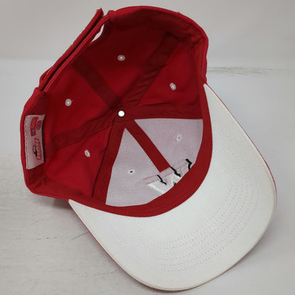 Wisconsin Badgers NCAA HMI Cap Red One Size White Black Strapback Embroidered