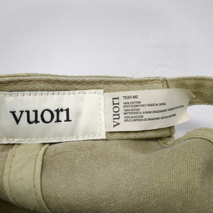 Vuori Baseball Cap Green One Size Adjustable Embroidered Cotton Slideback Hat