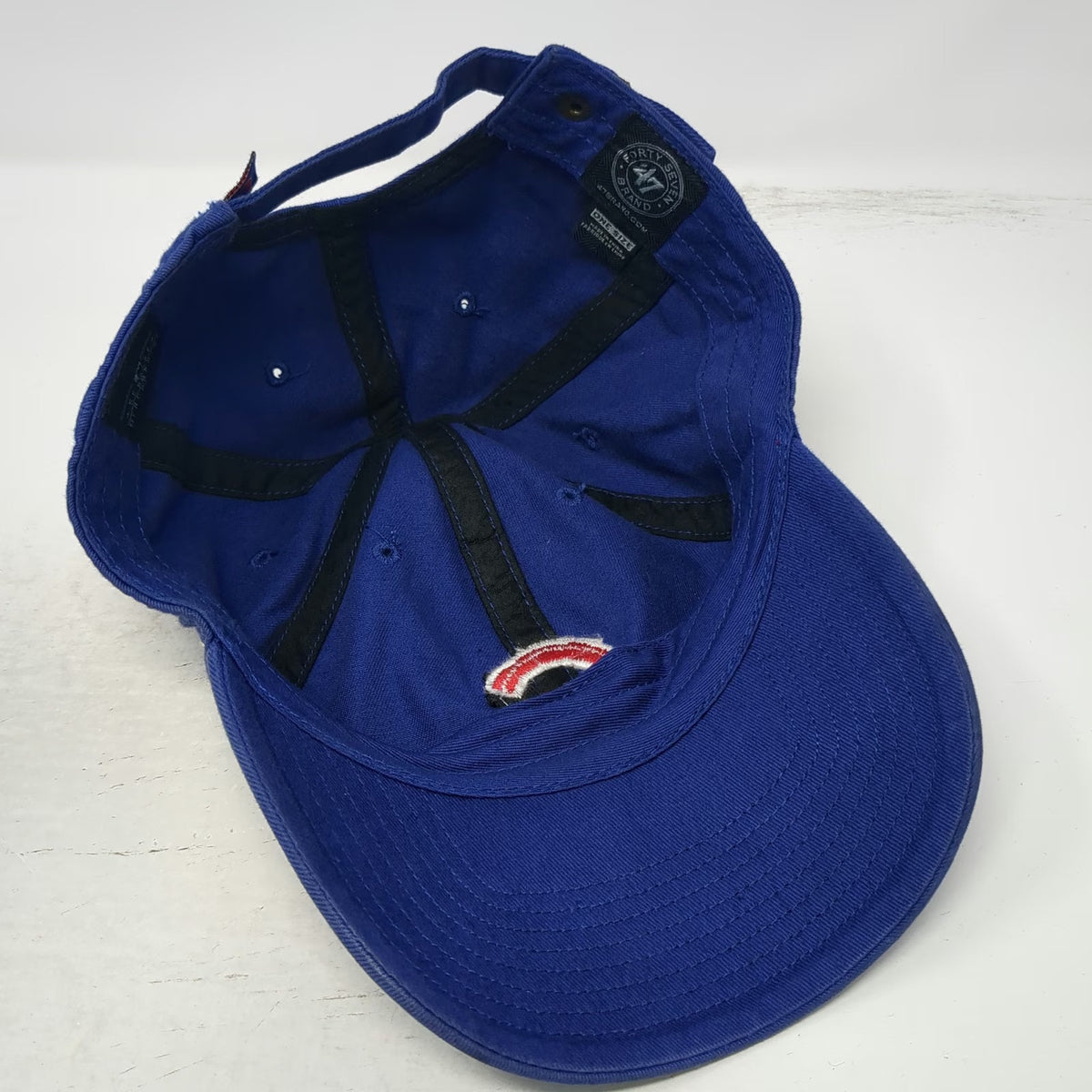 '47 Chicago Cubs MLB Blue Baseball Cap One Size Slideback Hat Cotton Embroidered
