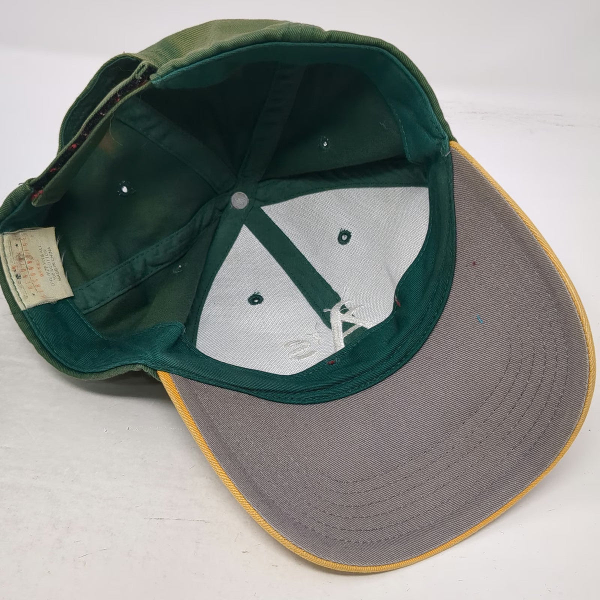 Oakland Athletics MLB Genuine Merchandise Baseball Cap Green Yellow One Size OS