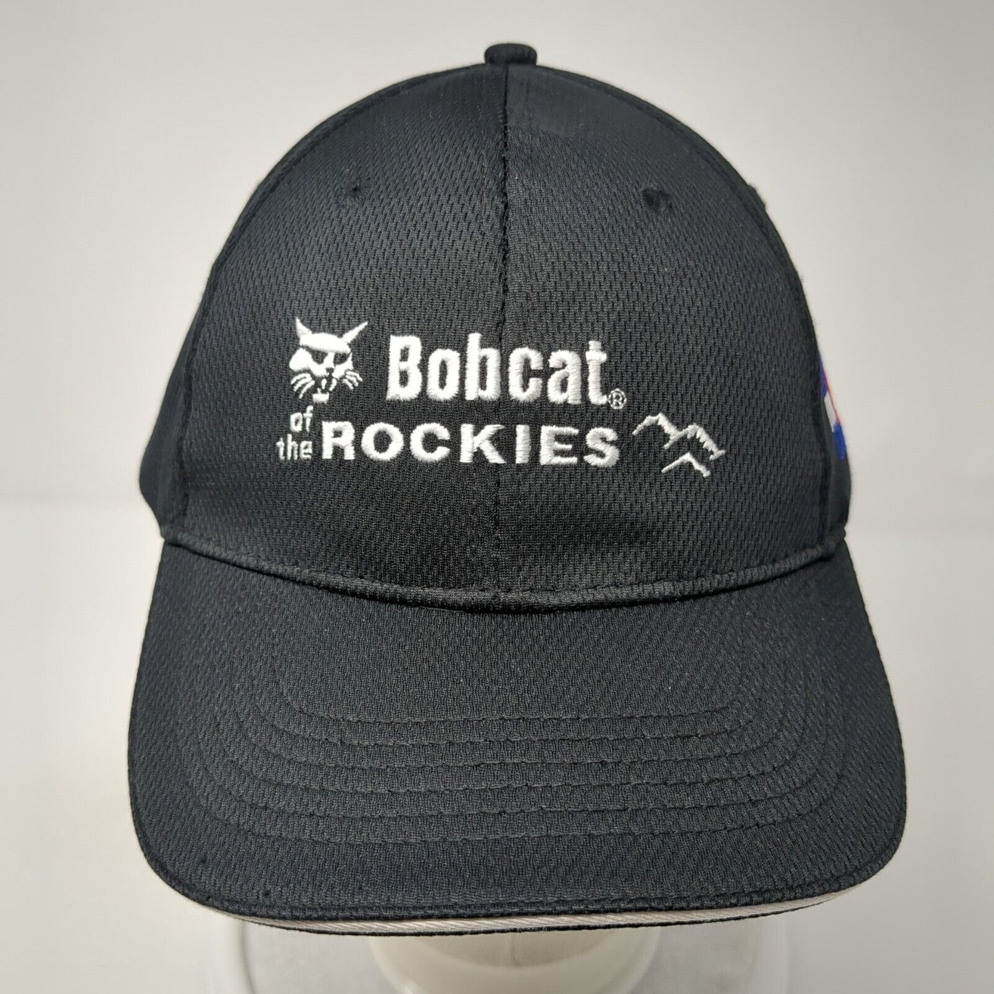 Bobcat of the Rockies Strapback Hat Black One Size Adjustable 6 Panel