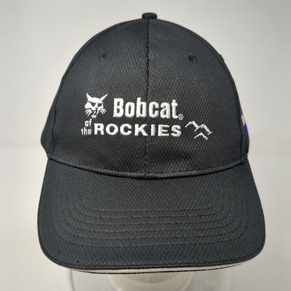 Bobcat of the Rockies Strapback Hat Black One Size Adjustable 6 Panel
