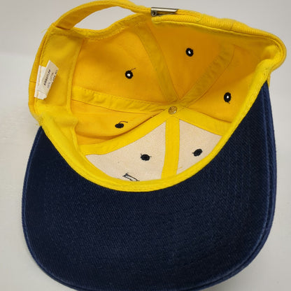 OTTO Baseball Cap Yellow Blue One Size FMC 1999 Embroidered Slideback Strap Hat
