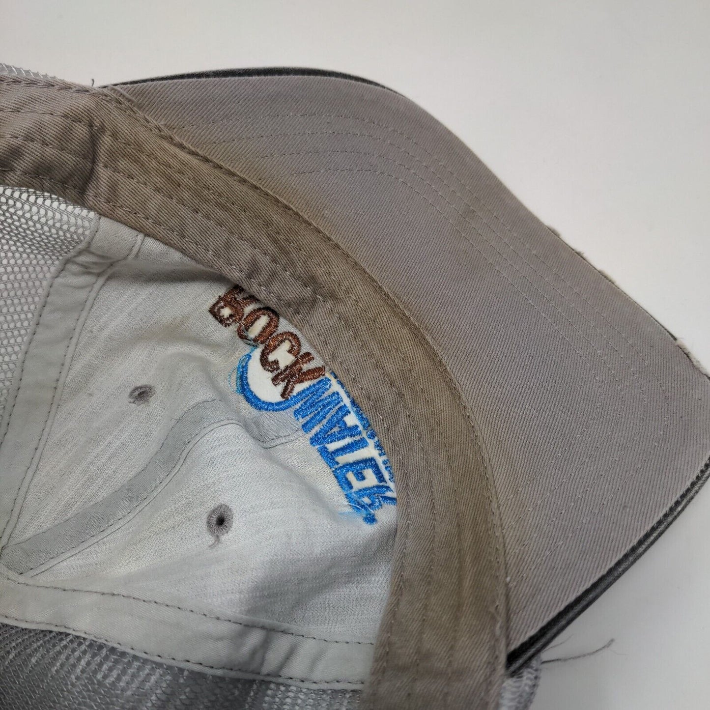 Rockwater Energy Solutions Strapback Trucker Hat Gray OSFA Mesh Back Distressed