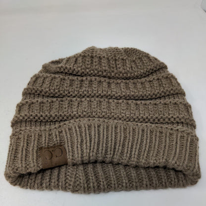 C.C. Exclusives Women's Cable Knit Beanie Hat Tan 100% Acrylic