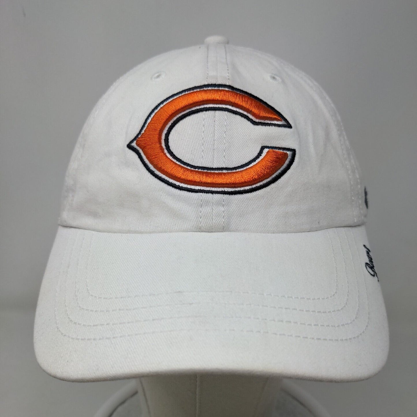 '47 Brand Men's Slideback Hat White OSFA Embroidered Chicago Bears NFL Logo