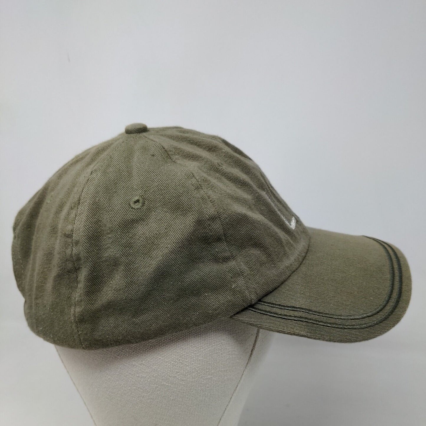 Unbranded Men's Slideback Hat Green Embroidered Las Vegas Adjustable