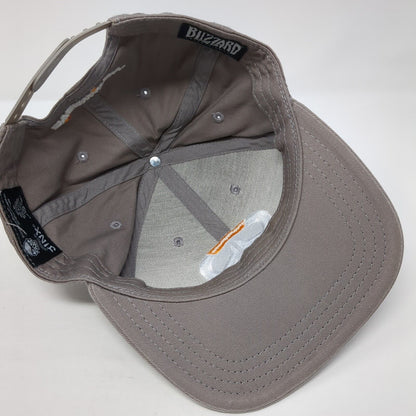 Overwatch Logo Snapback Hat Brown One Size Adjustable Blizzard Jinx