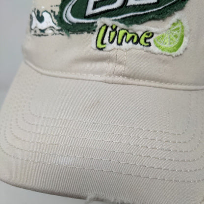 Bud Light Men's Slideback Hat Tan Size OSFA Embroidered Bud Lime Logo 2008