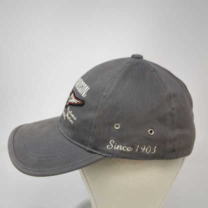 Harley-Davidson Baseball Cap Gray One Size Motorcycle Since 1903 Stretch Fit Hat