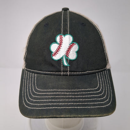 Shamrock Clover Snapback Trucker Hat Multi One Size Mesh Back Ahead