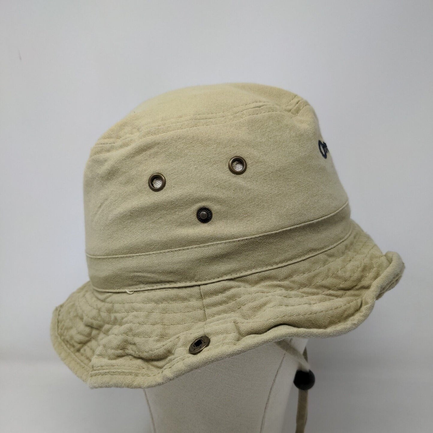 Orlando Bucket Hat Tan Adult Embroidered Adjustable Chin Strap Jacobson