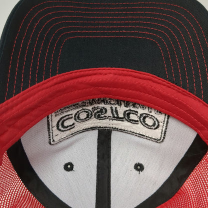 Bamko Costco Wholesale Trucker Hat Black Red One Size Mesh Snapback Patch Logo