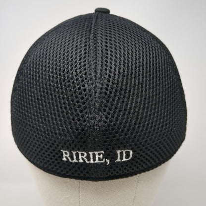 New Era Baseball Cap Black M Ferguson Farms Tractor Ririe Idaho Mesh Back Hat