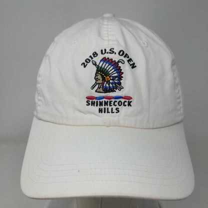 2018 US Open Shinnecock Hills Strapback Hat White Classic Cut Embroidered