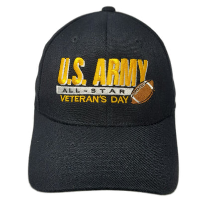 Pacific Baseball Cap Black 7 3/4 US Army All-Star Veteran's Day Football Hat