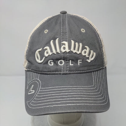 Callaway Golf Slideback Hat Gray OSFA Adjustable Embroidered 6 Panel New Era
