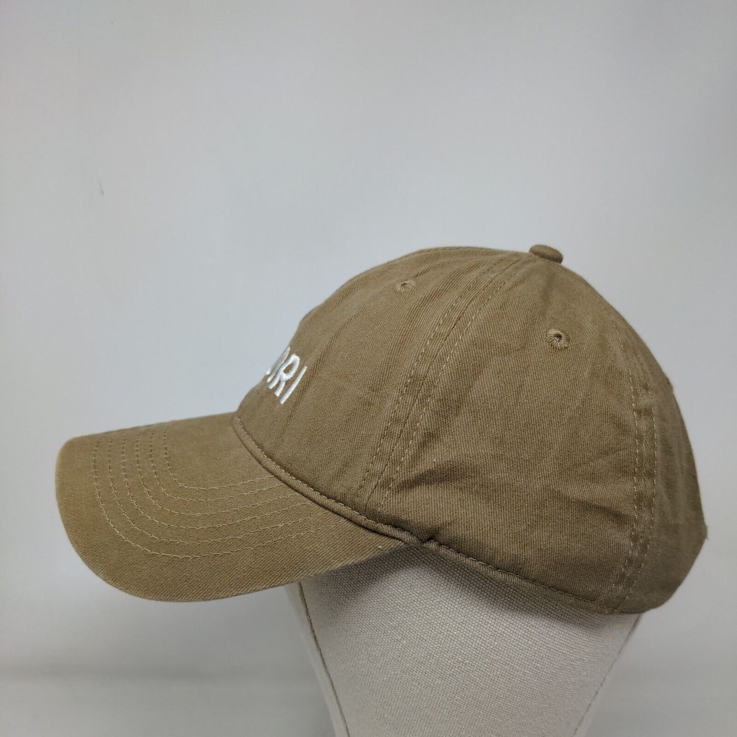 Vuori Slideback Hat Greenish-Tan One Size Embroidered Adjustable 6 Panel