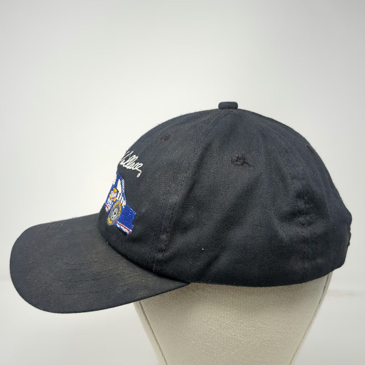 K-Products Snapback Hat Black Rusty Wallace Miller Lite Racing Car #2 Vintage