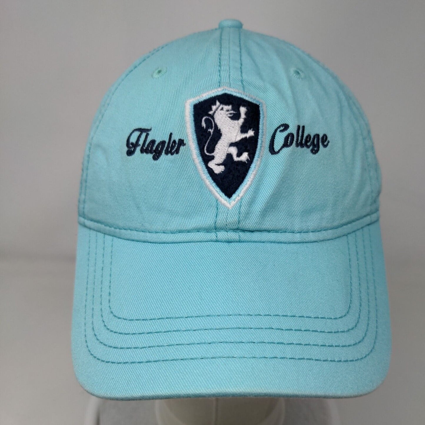 Flagler College Strapback Hat Blue One Size Embroidered 6 Panel Ouray