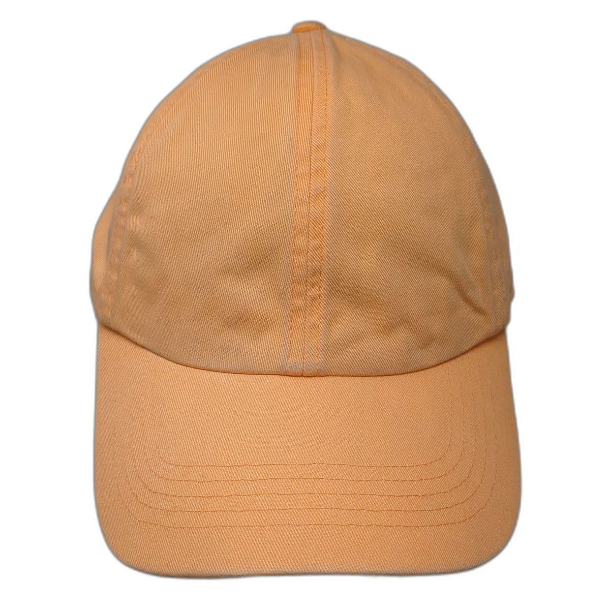Gap Baseball Cap Orange One Size Adjustable Slideback Cotton Hat Solid Blank