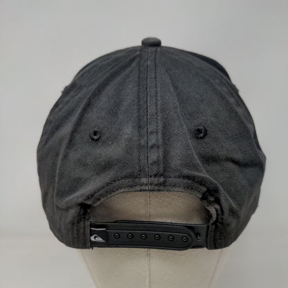 Quiksilver Flag Patch Snapback Hat Black OSFM Adjustable Vent Holes