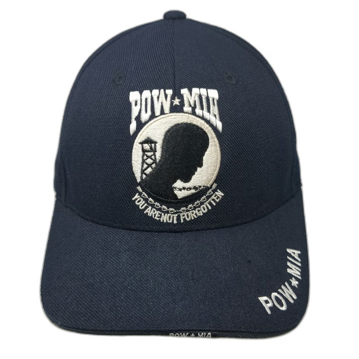 Rapid Dominance POW MIA Hat Blue Baseball Cap OSFM Military Veteran Strapback