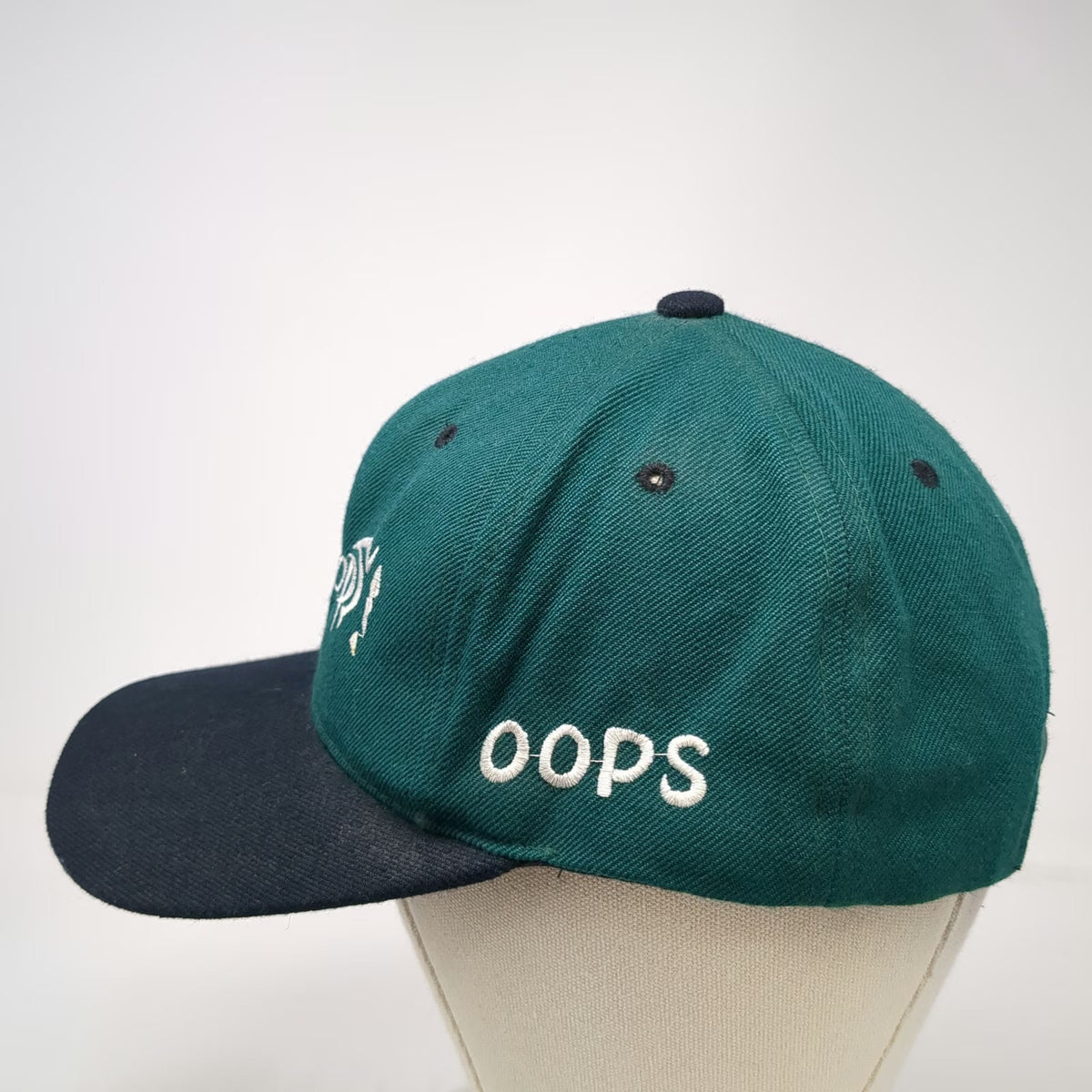 Big Boy Headgear Snapback Green One Size Hat Oops Peeing Boy Two Tone Graphic