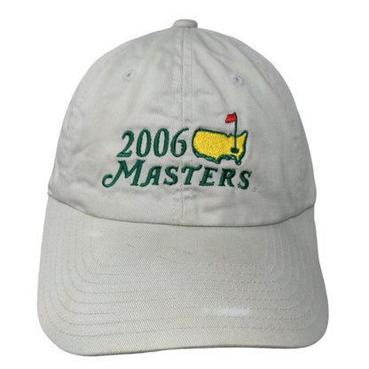 Master's Mens Slideback Hat Tan Adjustable Embroidered 2006 Golf