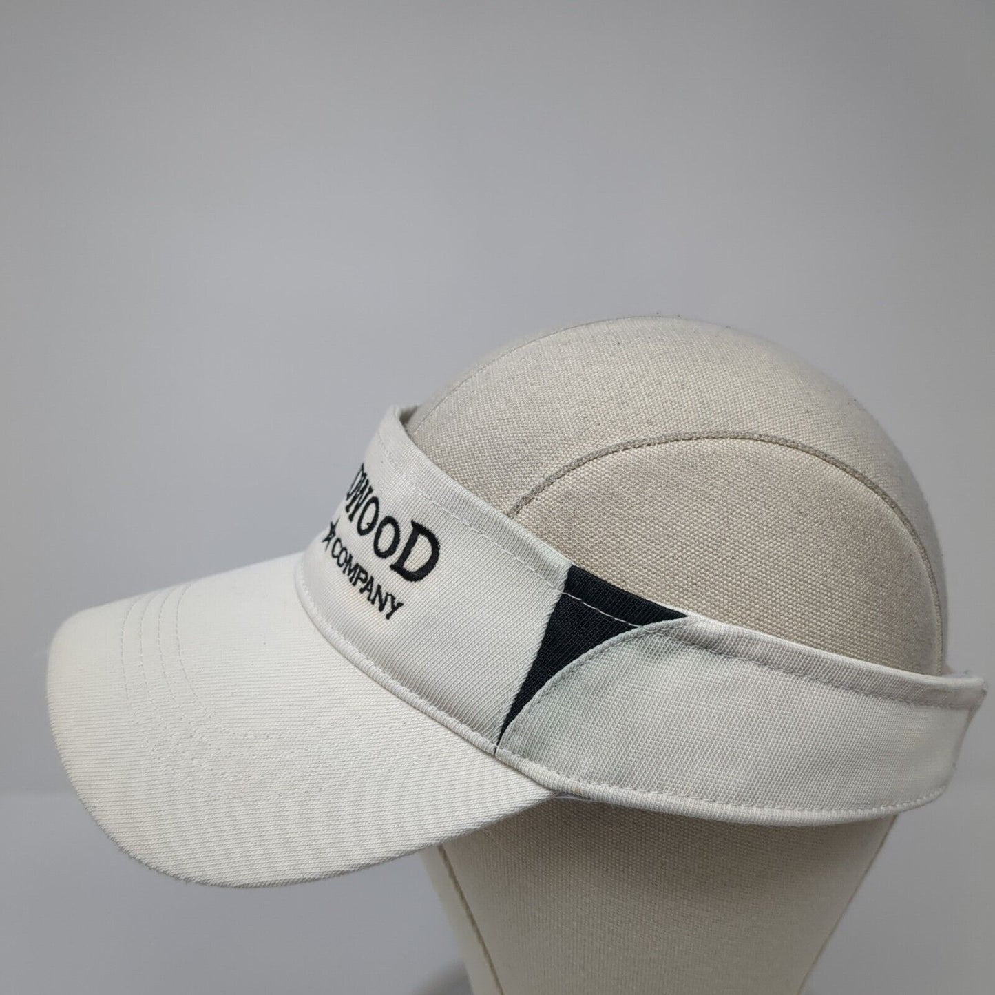 Goodwood Barbecue Company Strapback Visor Hat White One Size Sport-Tek