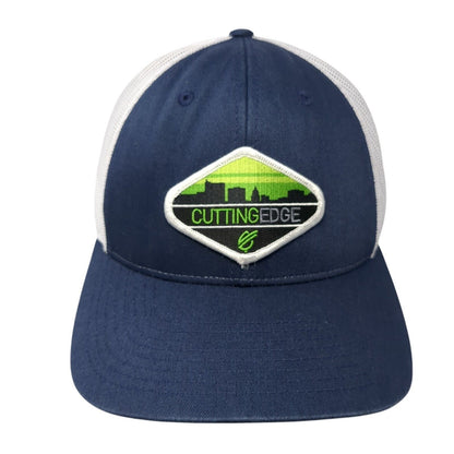 Cutting Edge Snapback Trucker Hat Blue M/L Adjustable Mesh Back Richardson