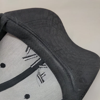 Unbranded Slideback Hat Black One Size Embroidered Animal Print 6 Panel