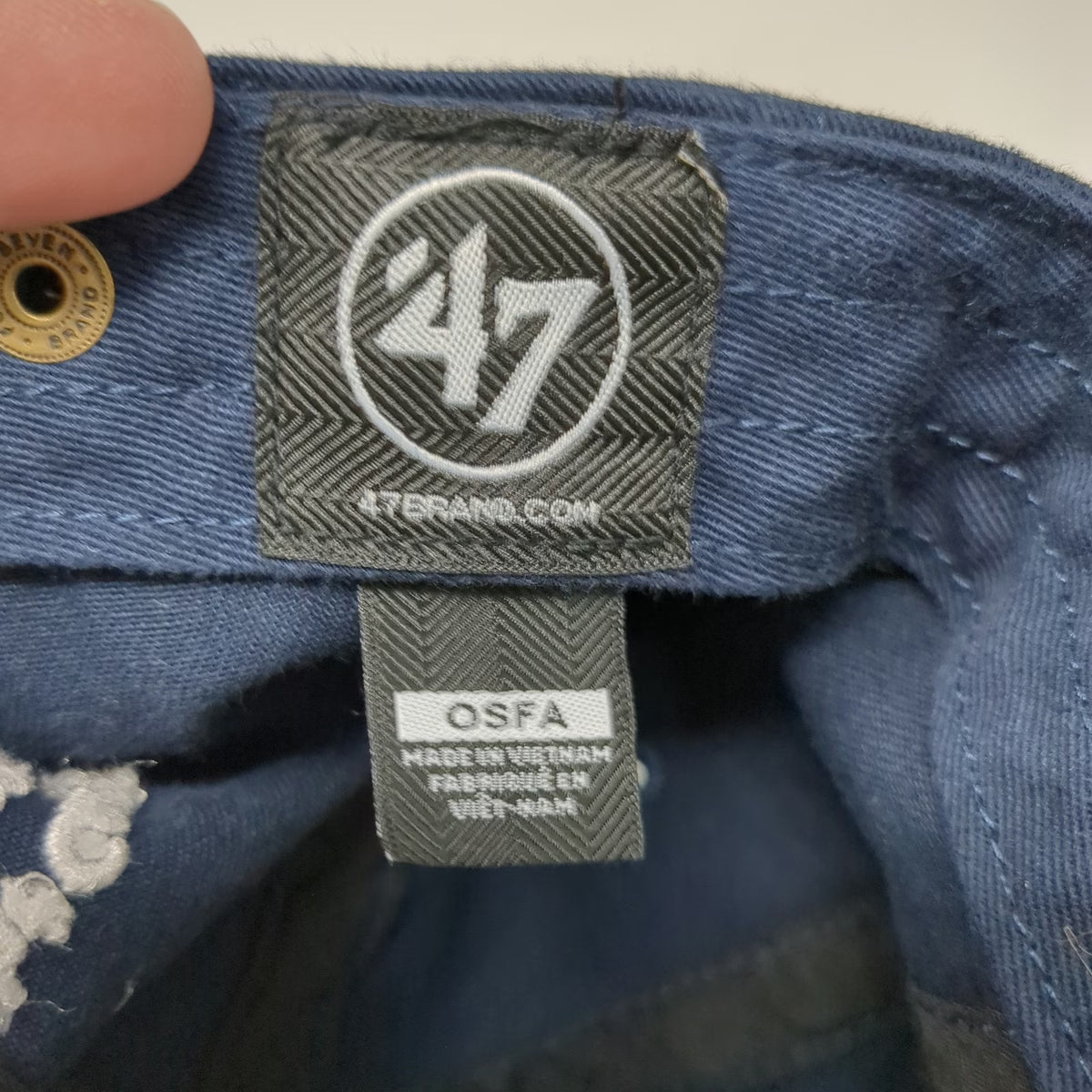 '47 Jimmy Fund Golf Hat Blue One Size Baseball Cap Slideback Fight Cancer Cotton