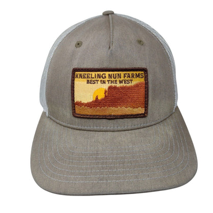 Kneeling Nun Farms Patch Snapback Trucker Hat Multi One Size Mesh Back