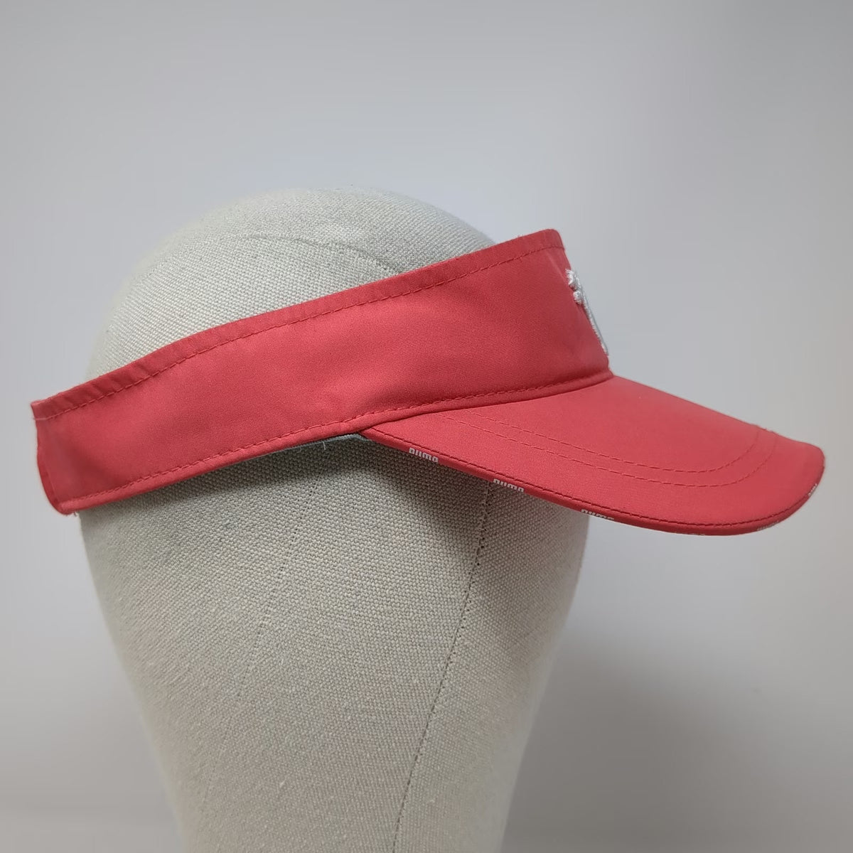 Puma Visor Pink One Size Cat Logo Sport Athletic Running Tennis Golf Workout Hat