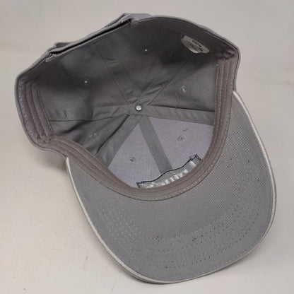 Lowe's Strapback Hat Gray OSFM Solid Embroidered Adjustable 6 Panel