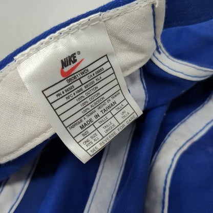 Nike Baseball Cap Blue One Size Strapback Embroidered Swoosh Patterned Strap Hat