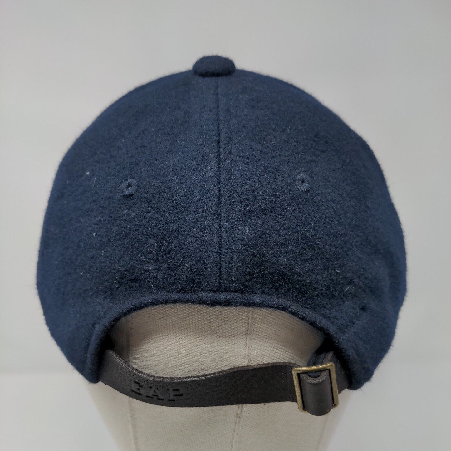 Gap Slideback Hat Blue M/L Adjustable Vented Holes 6 Panel Blank Wool Blend