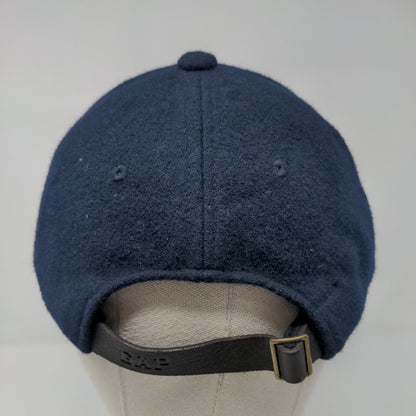 Gap Slideback Hat Blue M/L Adjustable Vented Holes 6 Panel Blank Wool Blend
