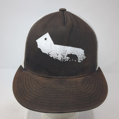 The Classics Yupoong Snapback Trucker Hat Black One Size Adjustable Mesh Back