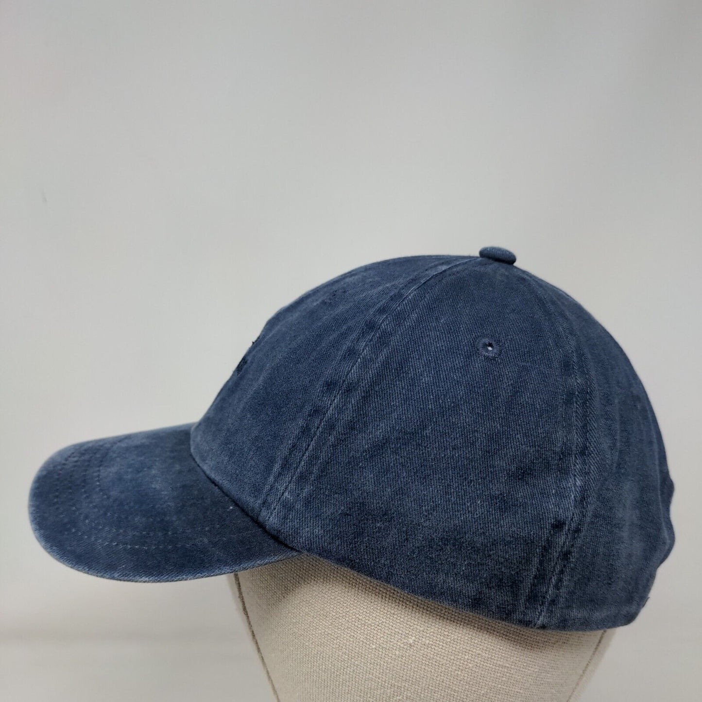 French Connection Est. 1972 Slideback Hat Blue One Size Adjustable Denim Cotton